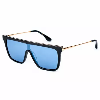 Victoria Beckham VB650S5319003 Gafas de sol cuadradas de acetato para mujer, negro/gris, 53/19/140 mm