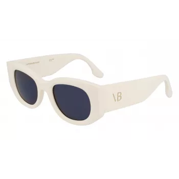 Gafas de sol de mujer Victoria Beckham VB654S5022103 - Montura de acetato negra, lentes de policarbonato grises, 50 mm