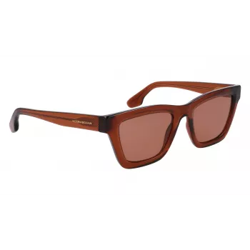 Victoria Beckham VB656S-203 Mujer Gafas de sol - Montura de acetato Havana marrón con lentes degradadas marrones - 52 mm