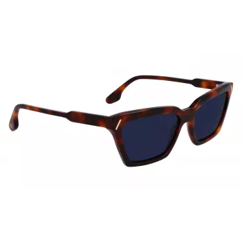 Victoria Beckham VB661S-215 Gafas de sol de mujer cuadradas de acetato Havana Marrón Degradado 57mm