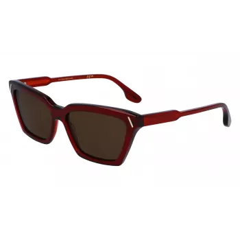 Victoria Beckham VB661S5716610 Gafas de sol de mujer cuadradas de acetato - Red Havana 57mm