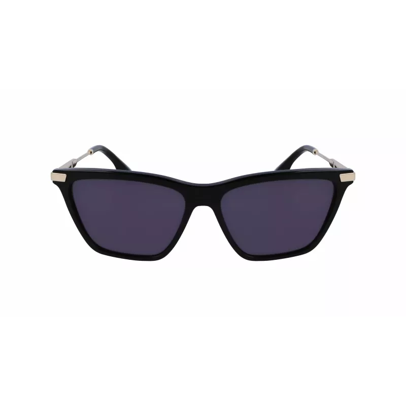 Victoria Beckham Gafas de sol mujer VB663S-001 - montura de acetato negra, lentes de policarbonato grises, 57/15/140 mm