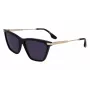 Victoria Beckham Gafas de sol mujer VB663S-001 - montura de acetato negra, lentes de policarbonato grises, 57/15/140 mm