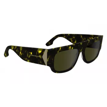 Victoria Beckham VB666S gafas de sol mujer negras acetato montura cuadrada lentes grises 55mm