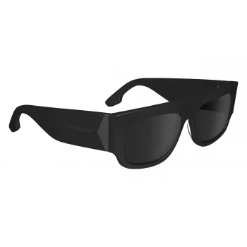 Victoria Beckham Gafas de sol mujer VB666S5516001 - Montura de acetato negra, lentes de policarbonato negras, 55/16/145 mm
