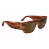 Victoria Beckham VB666S5516223 gafas de sol mujer cuadradas - montura de acetato marrón habana con lentes degradadas marrones - 55/16/145 mm