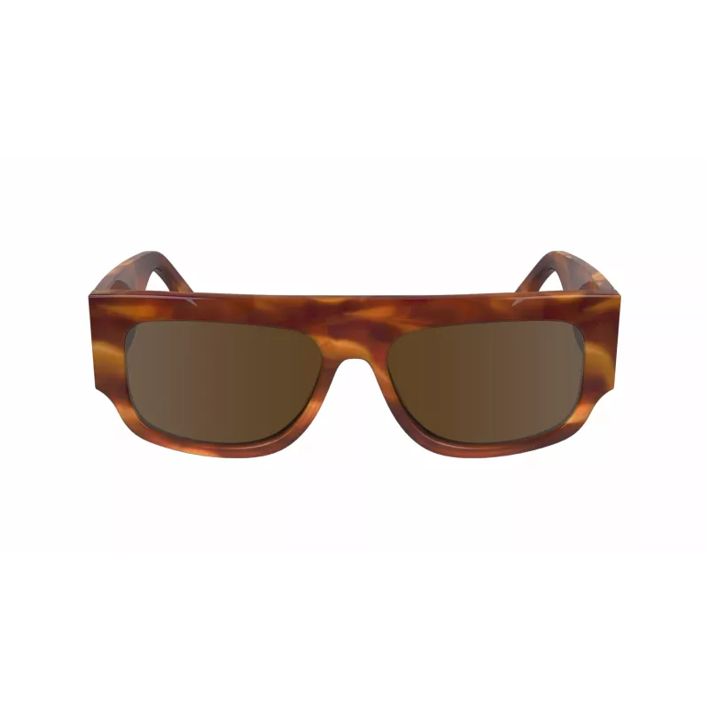 Victoria Beckham VB666S5516223 gafas de sol mujer cuadradas - montura de acetato marrón habana con lentes degradadas marrones - 55/16/145 mm