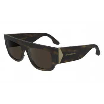 Victoria Beckham VB666S5516321 Gafas de sol de mujer cuadradas oversize Havana marrón degradado 55mm