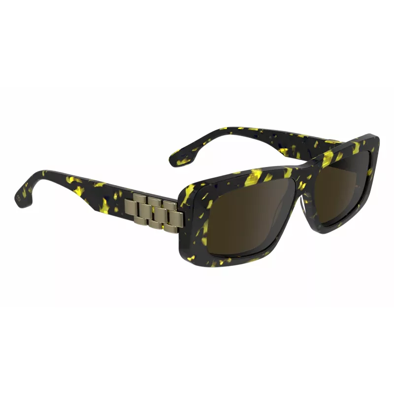 Victoria Beckham VB669S5513012 Gafas de sol cuadradas de acetato para mujer - Negro/gris - 55/13/145 mm