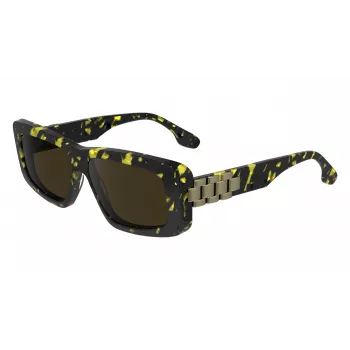 Victoria Beckham VB669S5513012 Gafas de sol cuadradas de acetato para mujer - Negro/gris - 55/13/145 mm