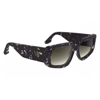 Victoria Beckham VB670S-010 Gafas de sol de mujer cuadradas oversize acetato negro lente gris 54mm