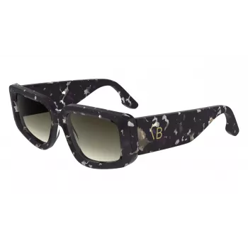 Victoria Beckham VB670S-010 Gafas de sol de mujer cuadradas oversize acetato negro lente gris 54mm