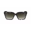 Victoria Beckham VB672S5715010 Gafas de sol cuadradas oversize de mujer - Montura de acetato negra, lentes de policarbonato grises, 57/15/140 mm