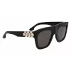 Victoria Beckham Gafas de sol de mujer VB675S5220001 - Montura de acetato negra, lentes de policarbonato grises, 52 mm