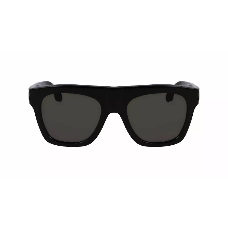 Victoria Beckham Gafas de sol de mujer VB675S5220001 - Montura de acetato negra, lentes de policarbonato grises, 52 mm