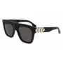 Victoria Beckham Gafas de sol de mujer VB675S5220001 - Montura de acetato negra, lentes de policarbonato grises, 52 mm
