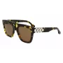 Victoria Beckham VB675S5220012 gafas de sol mujer, montura de acetato negra, lentes de policarbonato gris oscuro, 52 mm