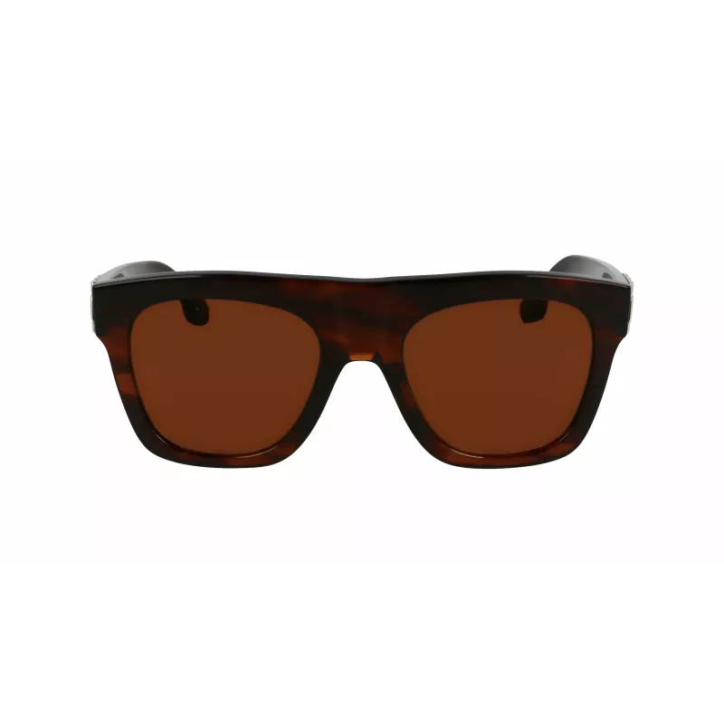Gafas de sol de mujer Victoria Beckham VB675S5220227 cuadradas oversize, Dark Havana, lentes degradadas grises, 52 mm