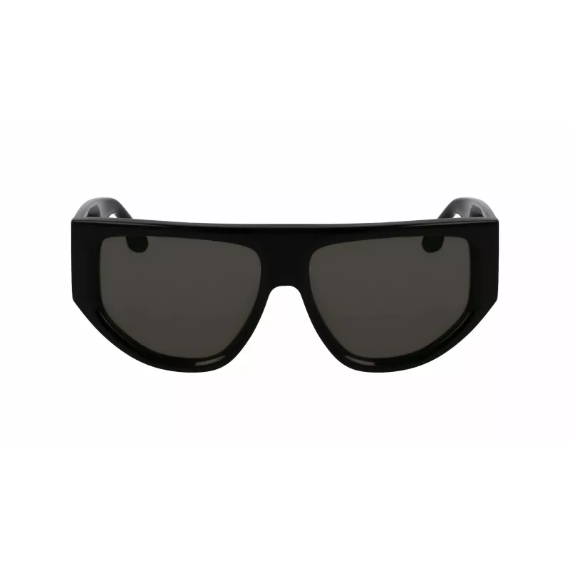 Victoria Beckham VB676S 5514001 Gafas de sol de mujer, cuadradas, acetato negro, lentes gris oscuro, 55/14/145 mm, UV400