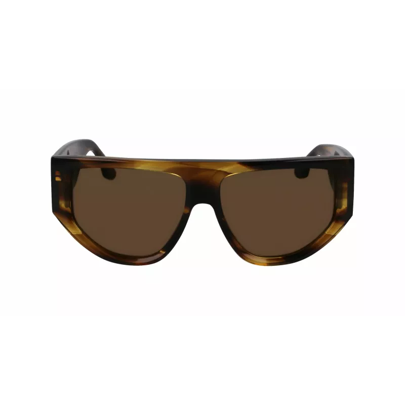 Victoria Beckham VB676S Gafas de sol para mujer - Montura de acetato Havana marrón con lentes marrón degradado - 55/14/145 mm