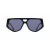 Victoria Beckham VB681S5815001 Gafas de sol de mujer cuadradas montura negra de acetato lentes grises 58mm