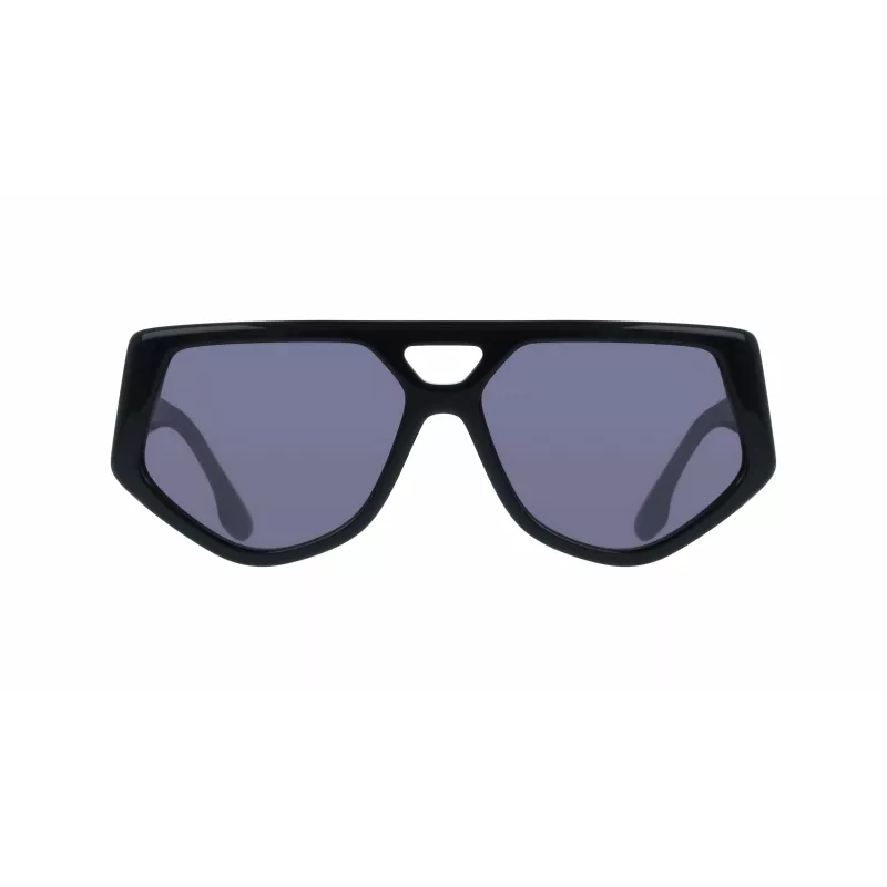 Victoria Beckham VB681S5815001 Gafas de sol de mujer cuadradas montura negra de acetato lentes grises 58mm