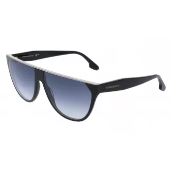 Gafas de sol de mujer Victoria Beckham VB682S acetato negro lentes grises 61mm