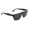 Victoria Beckham Gafas de sol de mujer VB683S5812001 - Montura de acetato negra, lentes grises, 58 mm