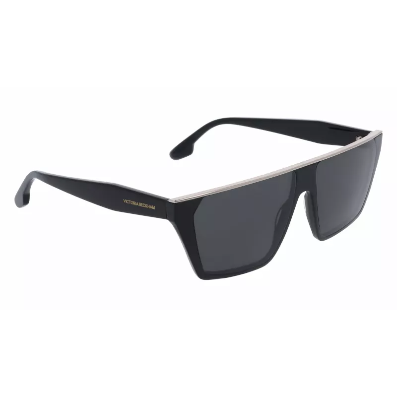 Victoria Beckham Gafas de sol de mujer VB683S5812001 - Montura de acetato negra, lentes grises, 58 mm
