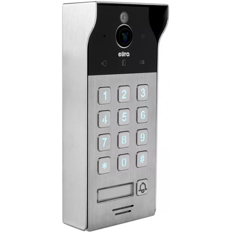 Videoportero EURA VDP-30C5 Tuya, 1080p, Wi-Fi, Audio Bidireccional, Detección de Movimiento PIR, Visión Nocturna, IP54, Timbre Inalámbrico