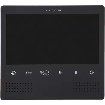 VIDOS DUO M1023B-2 Monitor videoportero TFT-LCD de 7 pulgadas, negro