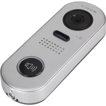 VIDOS DUO S1001 placa de puerta – Full HD 1080p, 2 hilos, IP65, plata/gris
