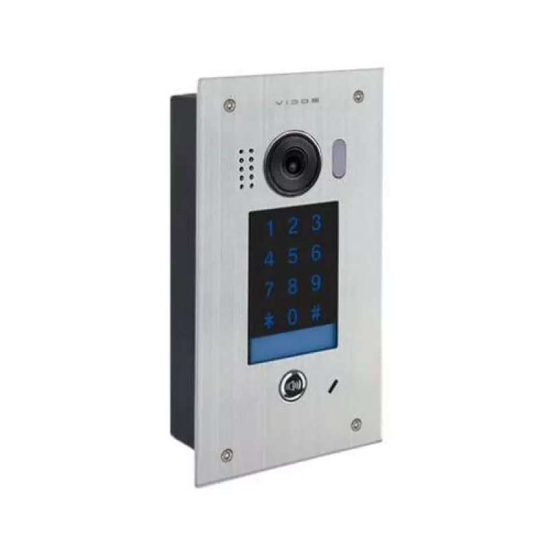 VIDOS DUO S1401D placa de calle – Full HD 1080p, 2 hilos, plata