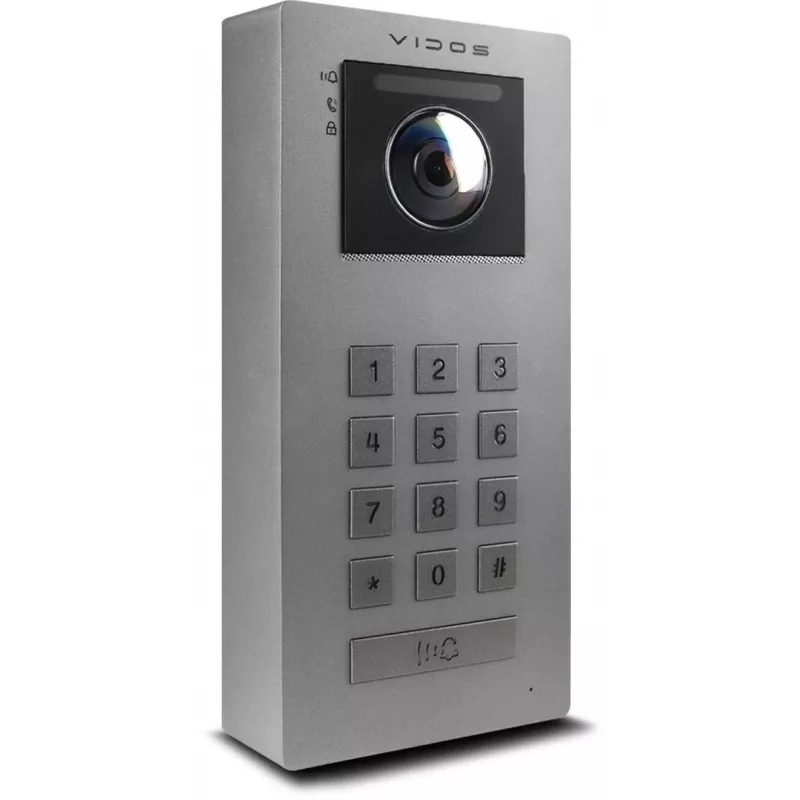 VIDOS IPX S100 panel exterior estación de videoportero IP 2MP 1080p PoE Wi-Fi negro