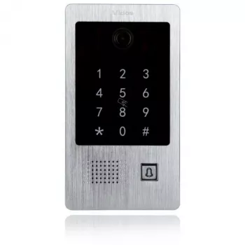 VIDOS S20DA placa exterior de puerta – CMOS de 1/3 de pulgada, 600 TVL, visión nocturna IR, 4 hilos, IP54, plata