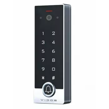 VIDOS ZW49-X Cerradura de control de acceso con videoportero, teclado y lector RFID, IP65