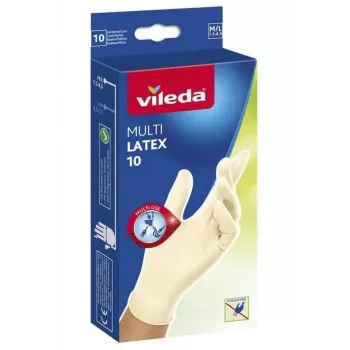 Guantes de látex natural Vileda, talla M/L, 10 pares