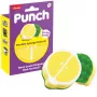 Vileda Punch limpiador flexible con esponja, Limón, 1 ud.