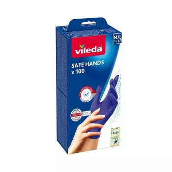 VILEDA Safe Hands – Guantes de nitrilo M/L 100 uds.