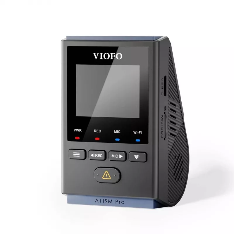 VIOFO A119M Pro Dashcam 2K QHD con Sony STARVIS 2 IMX675, GPS y Wi-Fi integrados, supercondensador, campo de visión de 140°, pantalla de 1,5 inch