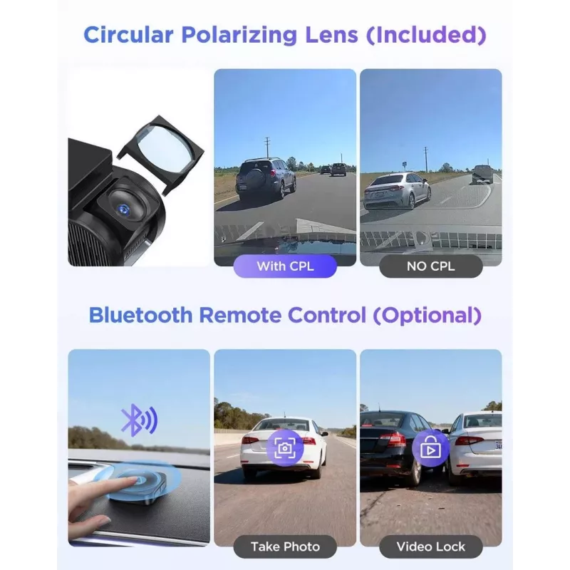 VIOFO A119M Pro Dashcam 2K QHD con Sony STARVIS 2 IMX675, GPS y Wi-Fi integrados, supercondensador, campo de visión de 140°, pantalla de 1,5 inch