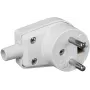 VIPLAST 220-01 conector macho de red acodado 16A 250V IP20 blanco