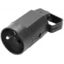 Viplast 315-05 Base de enchufe portátil con toma de tierra y asa, 2P+Z, 16 A, 250 V, IP20, negra