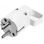VIPLAST 325-01 conector macho schuko universal con anillo de agarre, 16A 250V, IP20, blanco