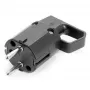 VIPLAST 325-05 Enchufe Schuko universal con contacto de tierra y asa, 16A 250V, IP20, negro
