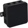 VIPLAST V6 caja de derivación de superficie Klik, 12 entradas de cable, IP54, negra, 85x85x41 mm, vacía