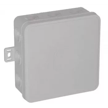 VIPLAST V7 Klik caja de empalme de superficie, vacía, 12 entradas de cable, blanca, IP54, 100x100x41 mm