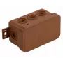 VIPLAST V8 Klik caja de derivación de superficie, vacía, 8 entradas de cable, IP54, marrón, 80x45x41mm