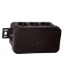 Caja de derivación de superficie VIPLAST V8, 8 entradas, IP54, negra, 80x45x41mm