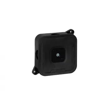 VIPLAST VP-2 caja de derivación empotrable, vacía, 4 entradas de cable, IP44, negra, 85x85x35 mm
